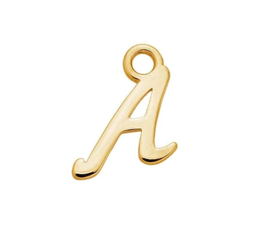 Letter Charms 14k Solid Gold MEDIUM