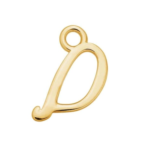 Letter Charms 14k Solid Gold MEDIUM