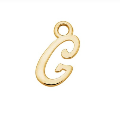 Letter Charms 14k Solid Gold MEDIUM