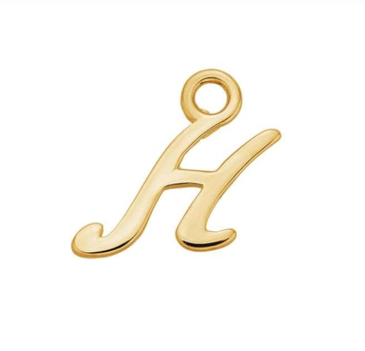 Letter Charms 14k Solid Gold MEDIUM