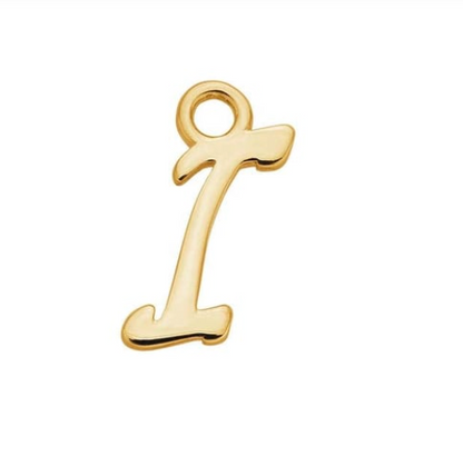 Letter Charms 14k Solid Gold MEDIUM