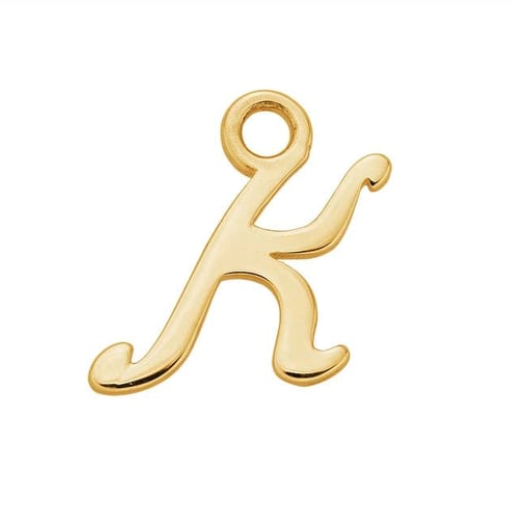 Letter Charms 14k Solid Gold MEDIUM