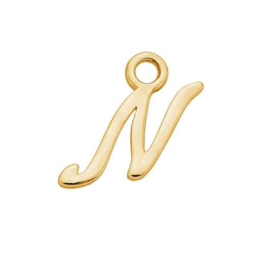 Letter Charms 14k Solid Gold MEDIUM