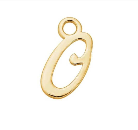 Letter Charms 14k Solid Gold MEDIUM