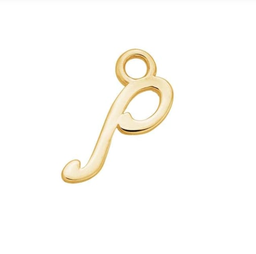 Letter Charms 14k Solid Gold MEDIUM