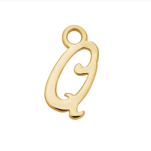 Letter Charms 14k Solid Gold MEDIUM