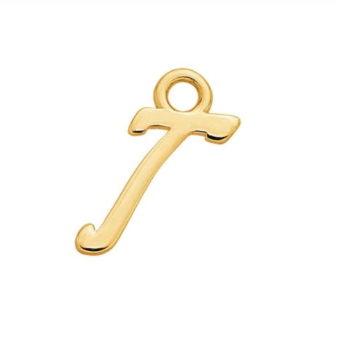 Letter Charms 14k Solid Gold MEDIUM