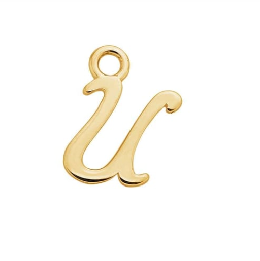 Letter Charms 14k Solid Gold MEDIUM