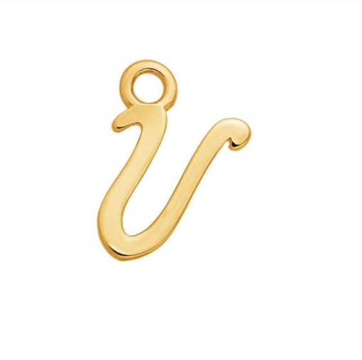 Letter Charms 14k Solid Gold MEDIUM