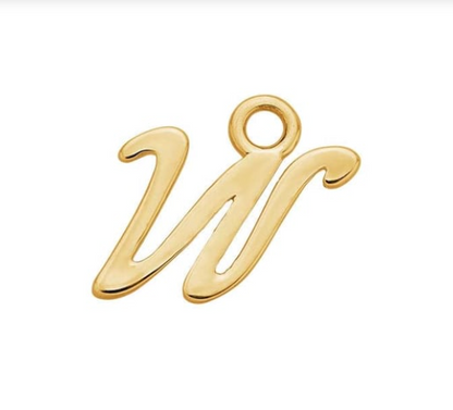 Letter Charms 14k Solid Gold MEDIUM