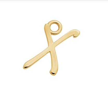 Letter Charms 14k Solid Gold MEDIUM