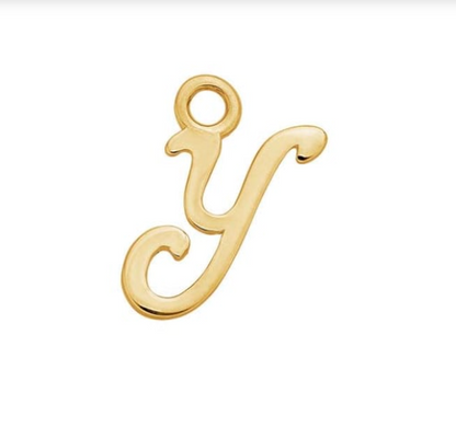 Letter Charms 14k Solid Gold MEDIUM