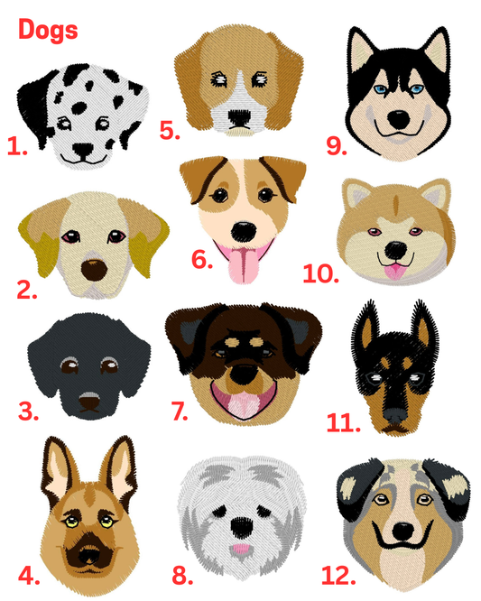 Customized Dog Embroidery