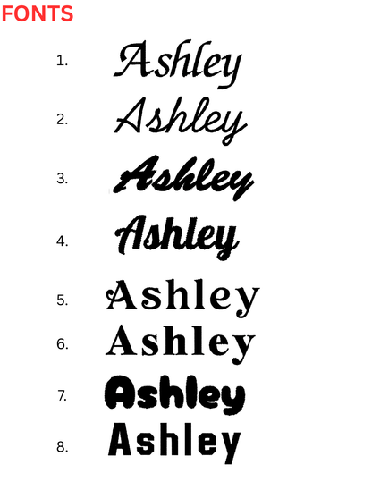 *Custom Text Embroidery