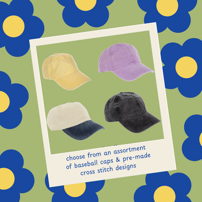 *Cross Stitch Baseball Cap Workshop 7/9