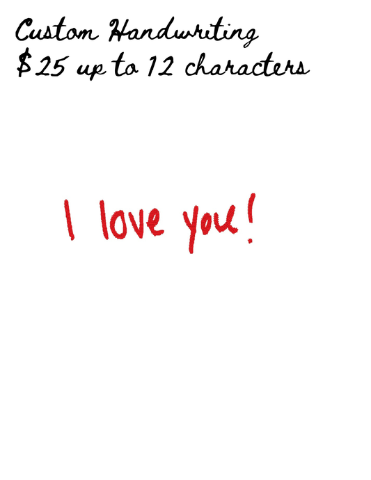 Custom Handwriting Embroidery
