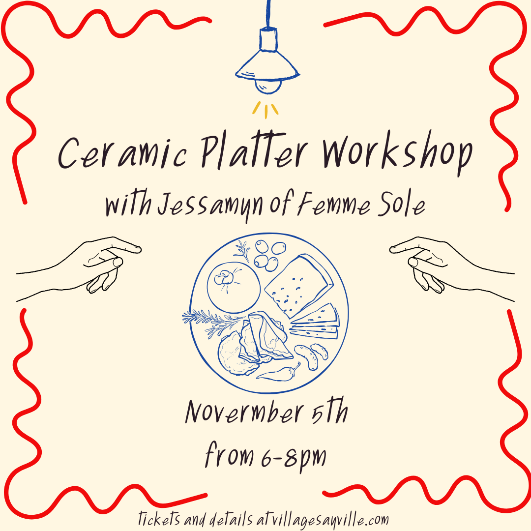 *Ceramic Platter-Making Workshop 11/5