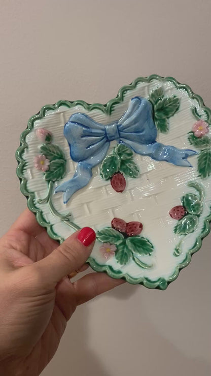 Vintage 1980's Ceramic Trinket Dish