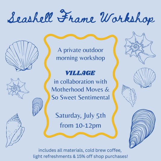 Seashell Photo Frame Workshop 7/5